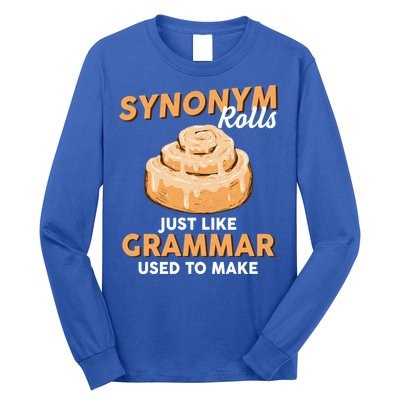 Synonym Rolls English Teacher Student Grammar Pun Learner Meaningful Gift Long Sleeve Shirt