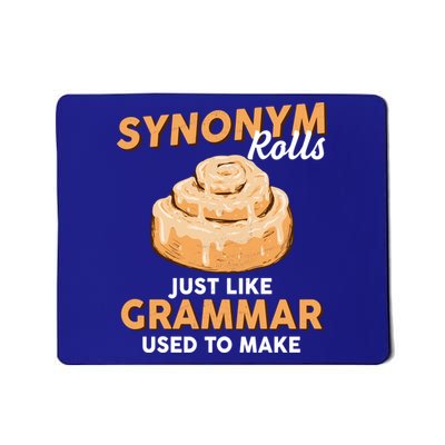 Synonym Rolls English Teacher Student Grammar Pun Learner Meaningful Gift Mousepad