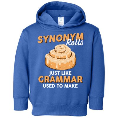 Synonym Rolls English Teacher Student Grammar Pun Learner Meaningful Gift Toddler Hoodie
