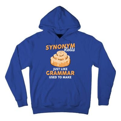 Synonym Rolls English Teacher Student Grammar Pun Learner Meaningful Gift Tall Hoodie