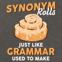 Synonym Rolls English Teacher Student Grammar Pun Learner Meaningful Gift Cotton Canvas Backpack