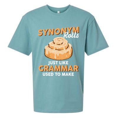 Synonym Rolls English Teacher Student Grammar Pun Learner Meaningful Gift Sueded Cloud Jersey T-Shirt