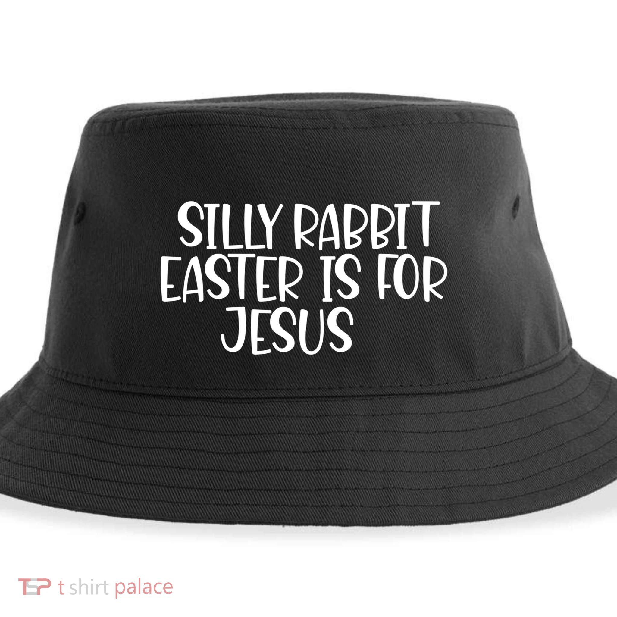 Silly Rabbit Easter Is For Jesus Funny Cute Christian Gift Sustainable Bucket Hat
