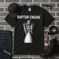 Starship Raptor Engine For Space Explorer  Rocket Scientist Tall T-Shirt