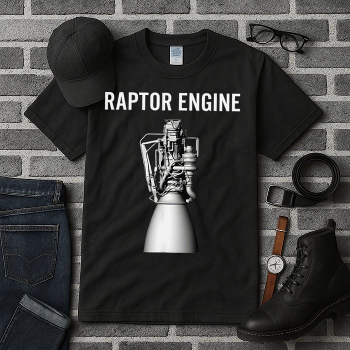 Starship Raptor Engine For Space Explorer  Rocket Scientist Tall T-Shirt