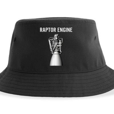 Starship Raptor Engine For Space Explorer  Rocket Scientist Sustainable Bucket Hat