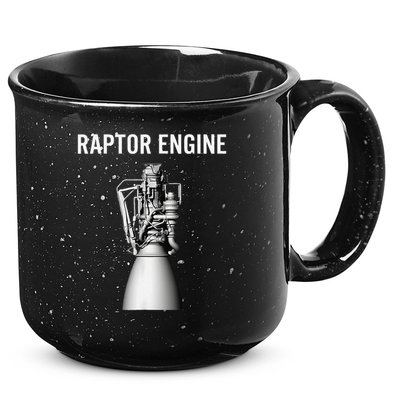 Starship Raptor Engine For Space Explorer  Rocket Scientist 15oz Campfire Ceramic Mug