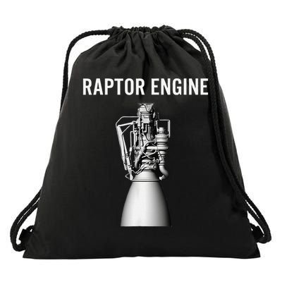 Starship Raptor Engine For Space Explorer  Rocket Scientist Drawstring Bag