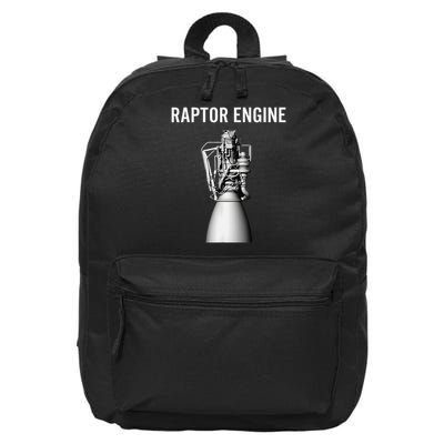 Starship Raptor Engine For Space Explorer  Rocket Scientist 16 in Basic Backpack