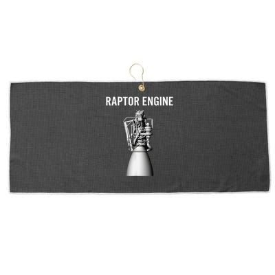 Starship Raptor Engine For Space Explorer  Rocket Scientist Large Microfiber Waffle Golf Towel