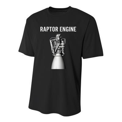 Starship Raptor Engine For Space Explorer  Rocket Scientist Youth Performance Sprint T-Shirt