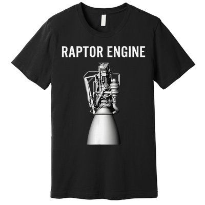 Starship Raptor Engine For Space Explorer  Rocket Scientist Premium T-Shirt