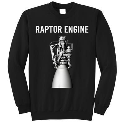 Starship Raptor Engine For Space Explorer  Rocket Scientist Tall Sweatshirt