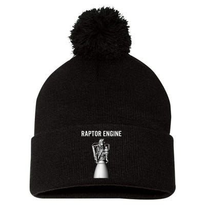 Starship Raptor Engine For Space Explorer  Rocket Scientist Pom Pom 12in Knit Beanie