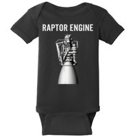 Starship Raptor Engine For Space Explorer  Rocket Scientist Baby Bodysuit
