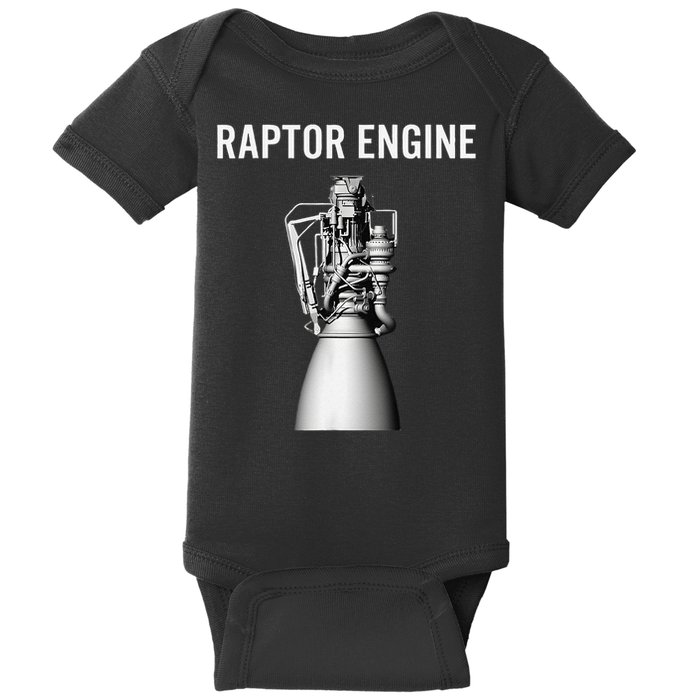 Starship Raptor Engine For Space Explorer  Rocket Scientist Baby Bodysuit