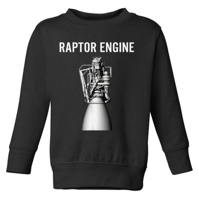 Starship Raptor Engine For Space Explorer  Rocket Scientist Toddler Sweatshirt