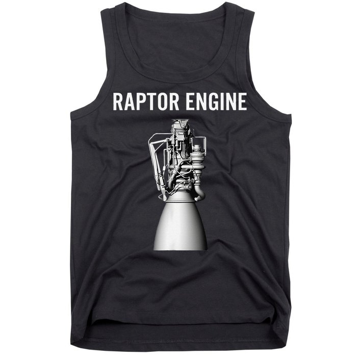 Starship Raptor Engine For Space Explorer  Rocket Scientist Tank Top