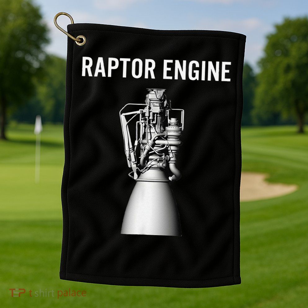 Starship Raptor Engine For Space Explorer  Rocket Scientist Golf Towel