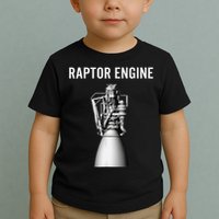 Starship Raptor Engine For Space Explorer  Rocket Scientist Toddler T-Shirt
