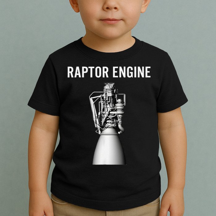 Starship Raptor Engine For Space Explorer  Rocket Scientist Toddler T-Shirt