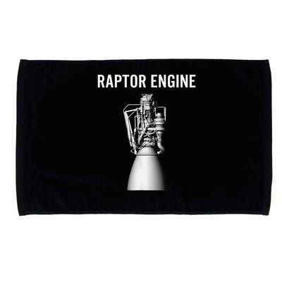Starship Raptor Engine For Space Explorer  Rocket Scientist Microfiber Hand Towel