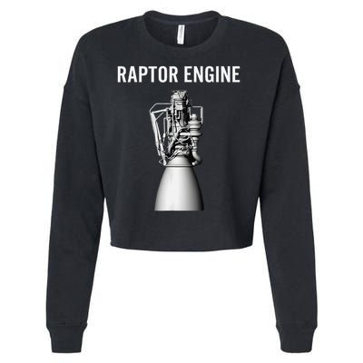 Starship Raptor Engine For Space Explorer  Rocket Scientist Cropped Pullover Crew