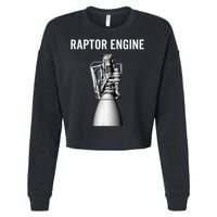 Starship Raptor Engine For Space Explorer  Rocket Scientist Cropped Pullover Crew