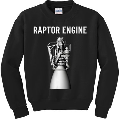 Starship Raptor Engine For Space Explorer  Rocket Scientist Kids Sweatshirt