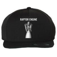 Starship Raptor Engine For Space Explorer  Rocket Scientist Wool Snapback Cap