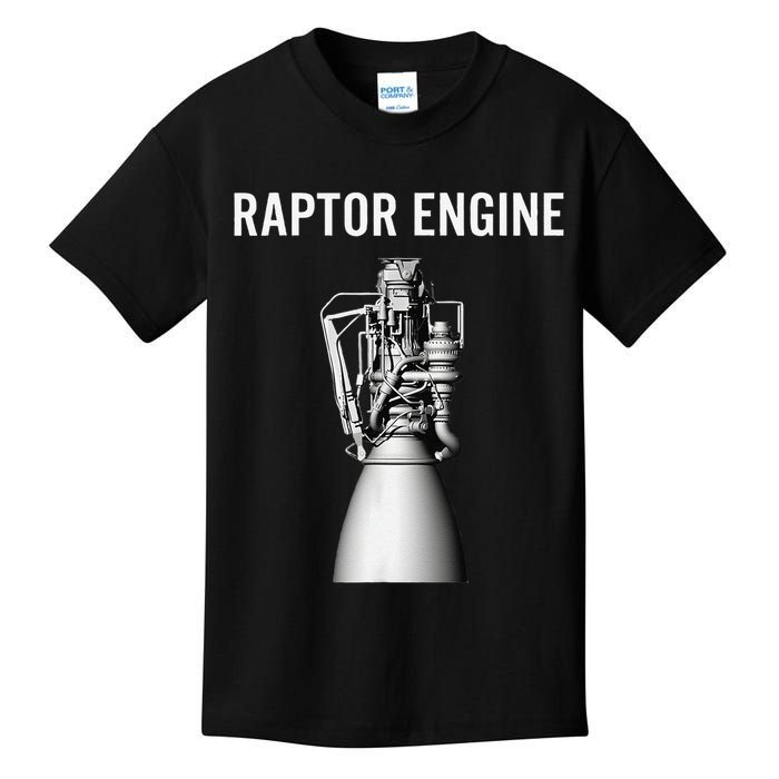 Starship Raptor Engine For Space Explorer  Rocket Scientist Kids T-Shirt