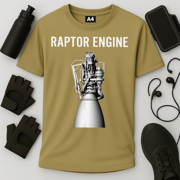 Starship Raptor Engine For Space Explorer  Rocket Scientist Performance Shirt
