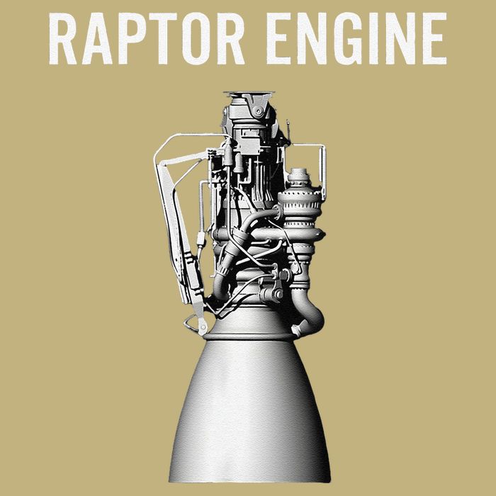 Starship Raptor Engine For Space Explorer  Rocket Scientist Performance Shirt