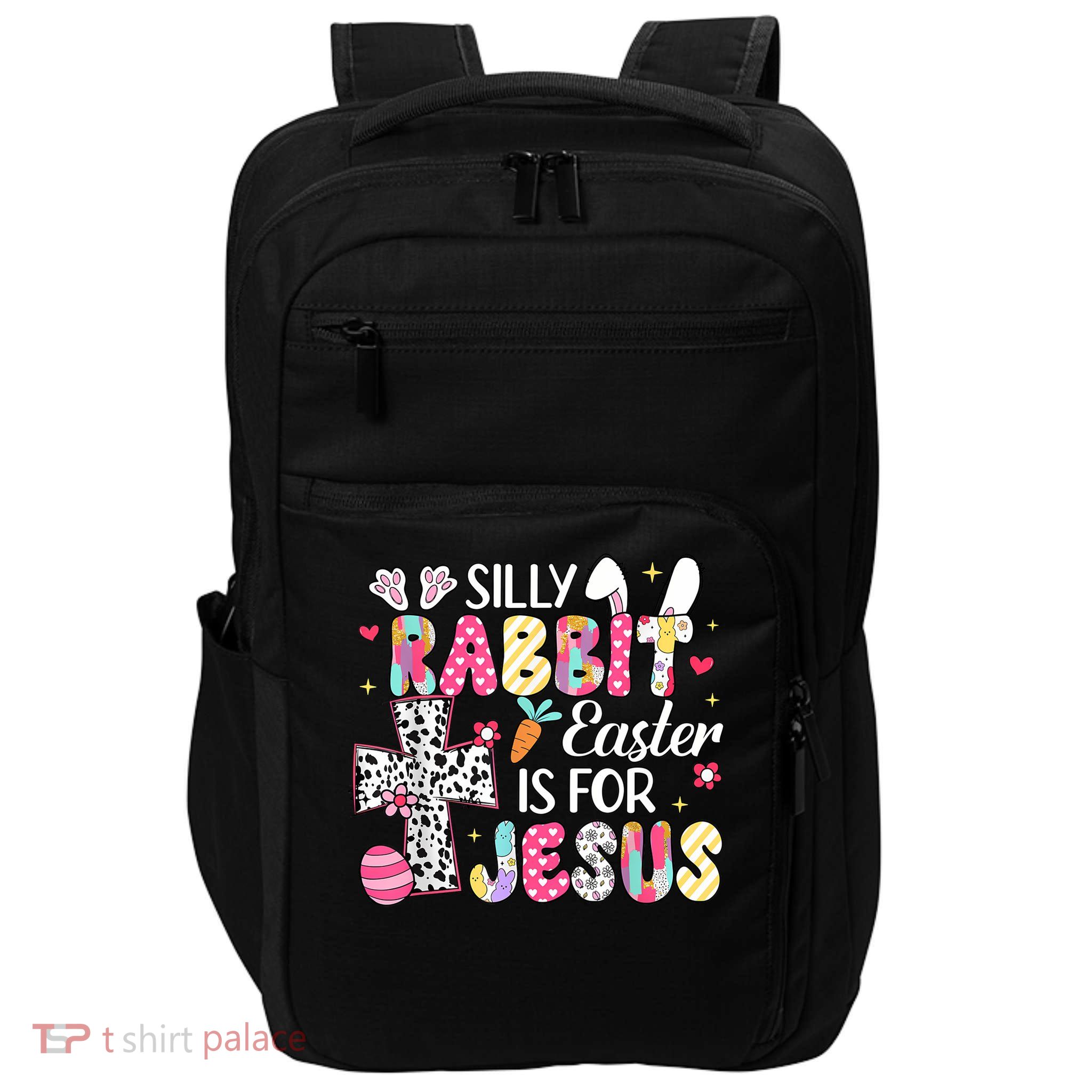 Silly Rabbit Easter Is For Jesus Religious Christian Easter Impact Tech Backpack