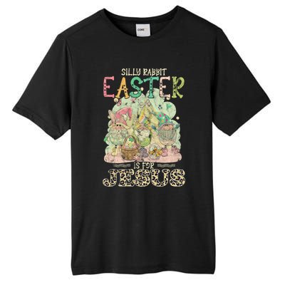 Silly Rabbit Easter Is For Jesus Gnomes Gift Tall Fusion ChromaSoft Performance T-Shirt