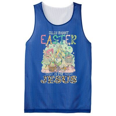 Silly Rabbit Easter Is For Jesus Gnomes Gift Mesh Reversible Basketball Jersey Tank