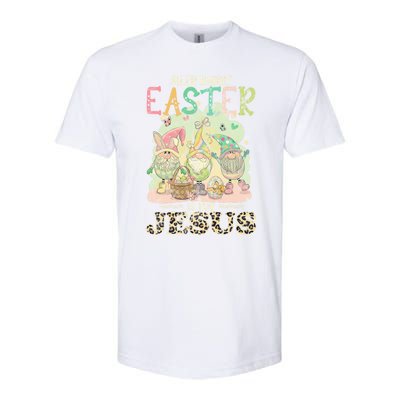 Silly Rabbit Easter Is For Jesus Gnomes Gift Softstyle CVC T-Shirt