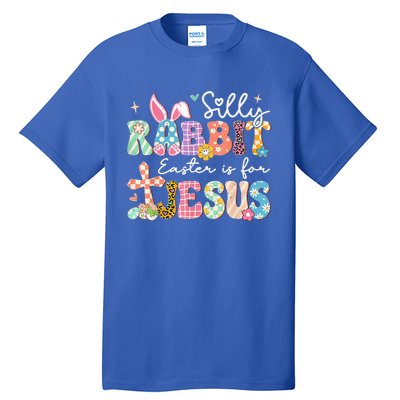 Silly Rabbit Easter Is For Jesus Cute Bunny Christian Faith Tall T-Shirt