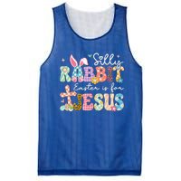 Silly Rabbit Easter Is For Jesus Cute Bunny Christian Faith Mesh Reversible Basketball Jersey Tank