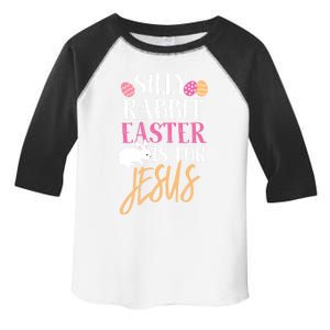 Silly Rabbit Easter Is For Jesus Holy Religious Week Funny Gift Toddler Fine Jersey T-Shirt