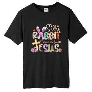 Silly Rabbit Easter Is For Jesus Cute Bunny Christian Faith Tall Fusion ChromaSoft Performance T-Shirt