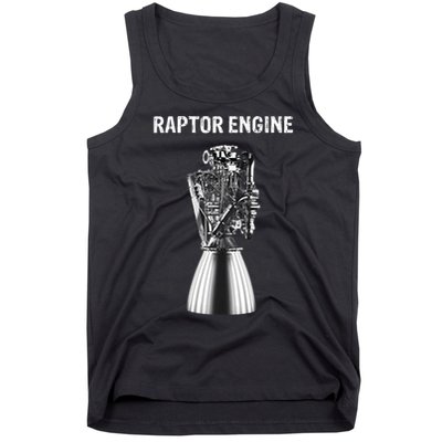 Starship Raptor Engine For Space Explorer & Rocket Scientist  Tank Top