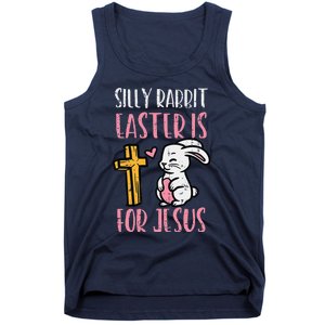 Silly Rabbit Easter Is For Jesus Religious Christian Tank Top