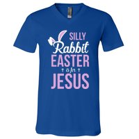 Silly Rabbit Easter Is For Jesus Great Gift V-Neck T-Shirt