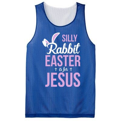 Silly Rabbit Easter Is For Jesus Great Gift Mesh Reversible Basketball Jersey Tank