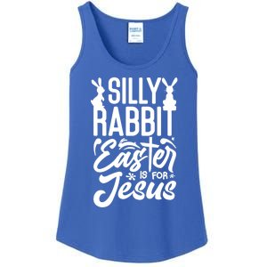 Silly Rabbit Easter Is For Jesus Proud Christian Easter Day Great Gift Ladies Essential Tank