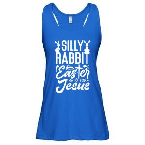 Silly Rabbit Easter Is For Jesus Proud Christian Easter Day Great Gift Ladies Essential Flowy Tank