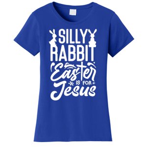 Silly Rabbit Easter Is For Jesus Proud Christian Easter Day Great Gift Women's T-Shirt