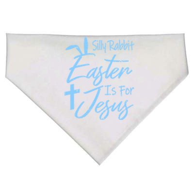 Silly Rabbit Easter Is For Jesus Gift USA-Made Doggie Bandana