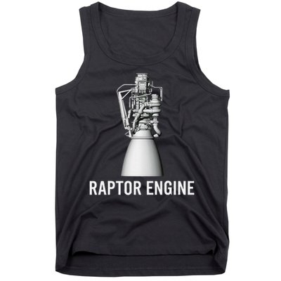 Starship Raptor Engine For Space Explorer  Rocket Scientist Gift Tank Top